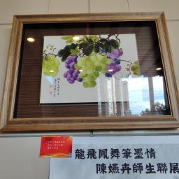 113年后豐社大與藝文連結-龍飛鳳舞筆墨情陳嬿卉師生聯展